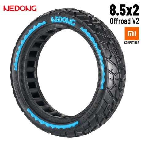 Ultraľahká celogumenná pneumatika 8,5x2 (offroad verzia V2) modrá