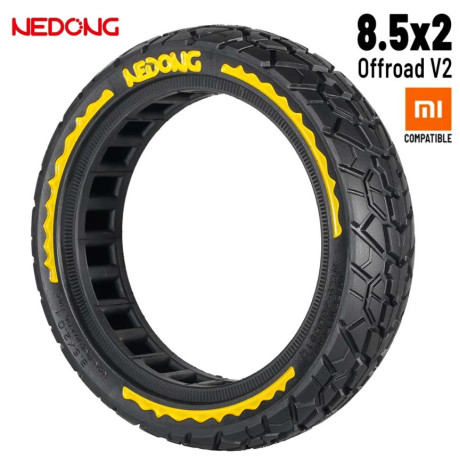 Ultraľahká celogumenná pneumatika 8,5x2 (offroad verzia V2) žltá
