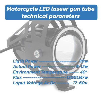 Svetlomet U7 12-80V modrý LED