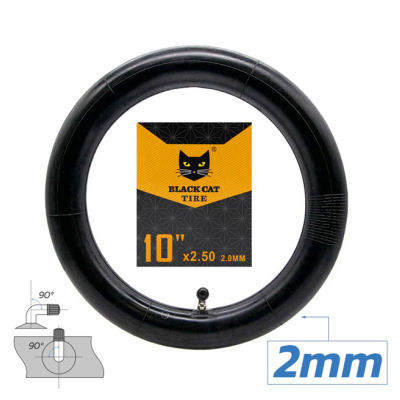 Prémiová duša hrúbky 2,0 mm 10x2,5 VC 90x90º Black Cat